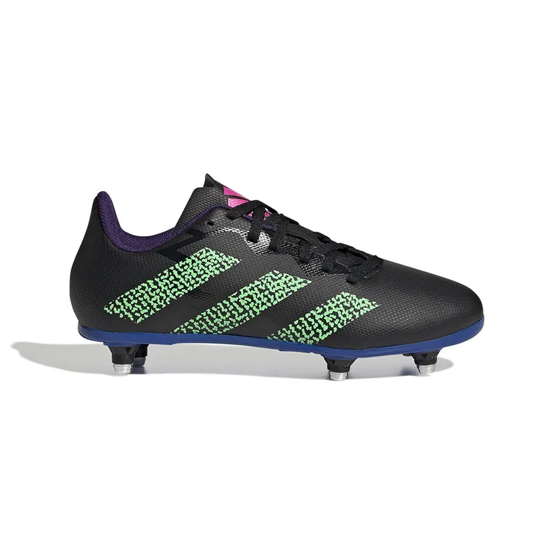 adidas SG Junior Rugby Boots - Black/Green/Blue