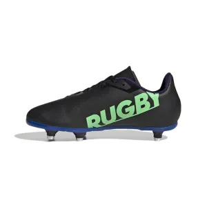 adidas SG Junior Rugby Boots - Black/Green/Blue
