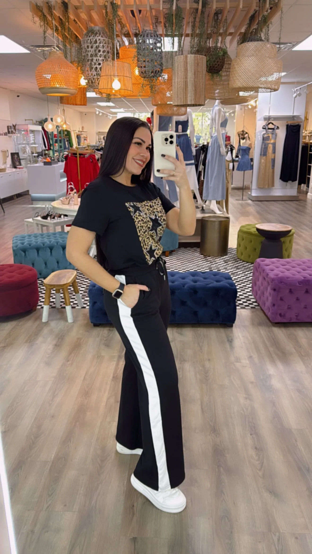 ANA STARS ANIMAL PRINT T-SHIRT