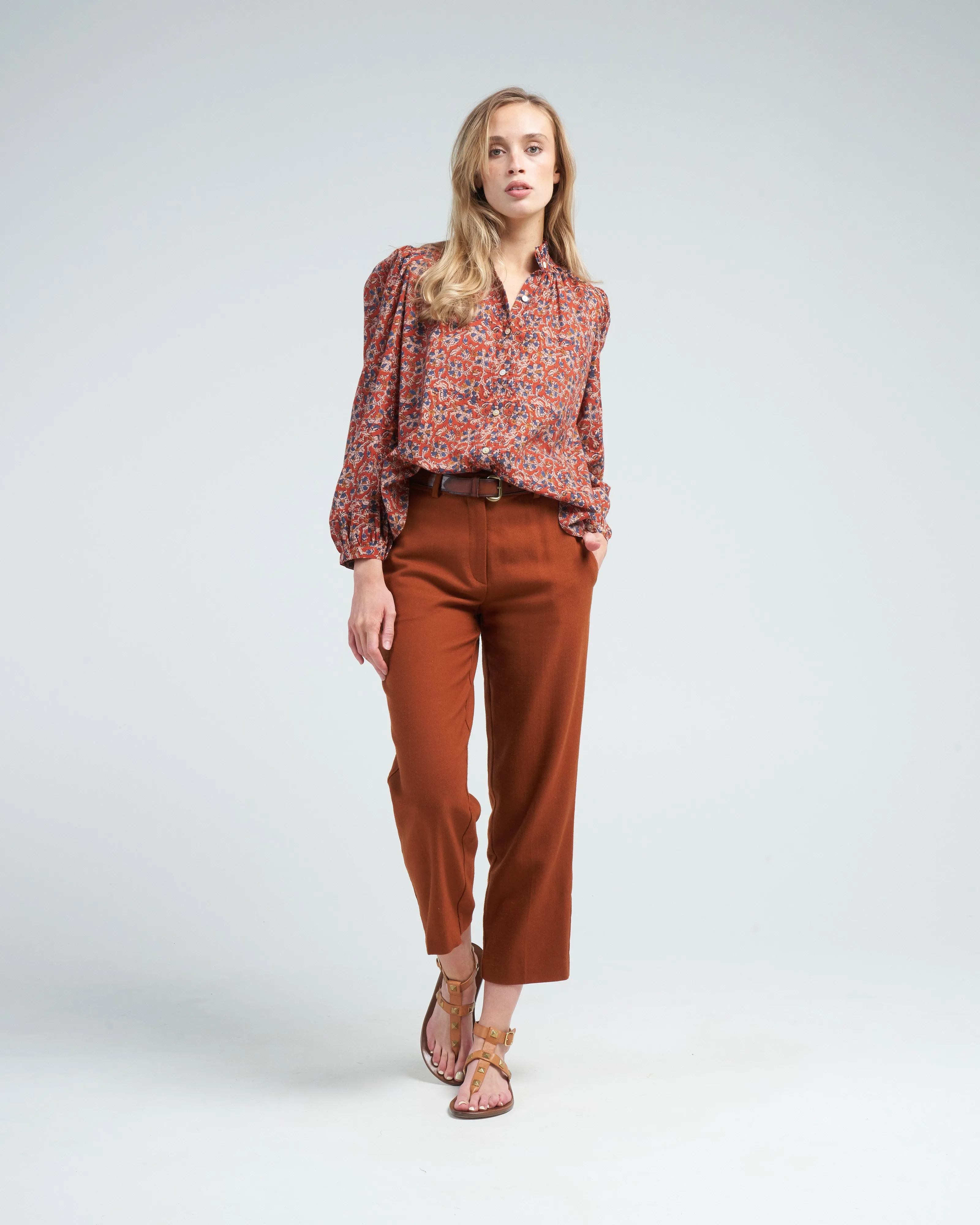 annabel red sky shirt - red red sky