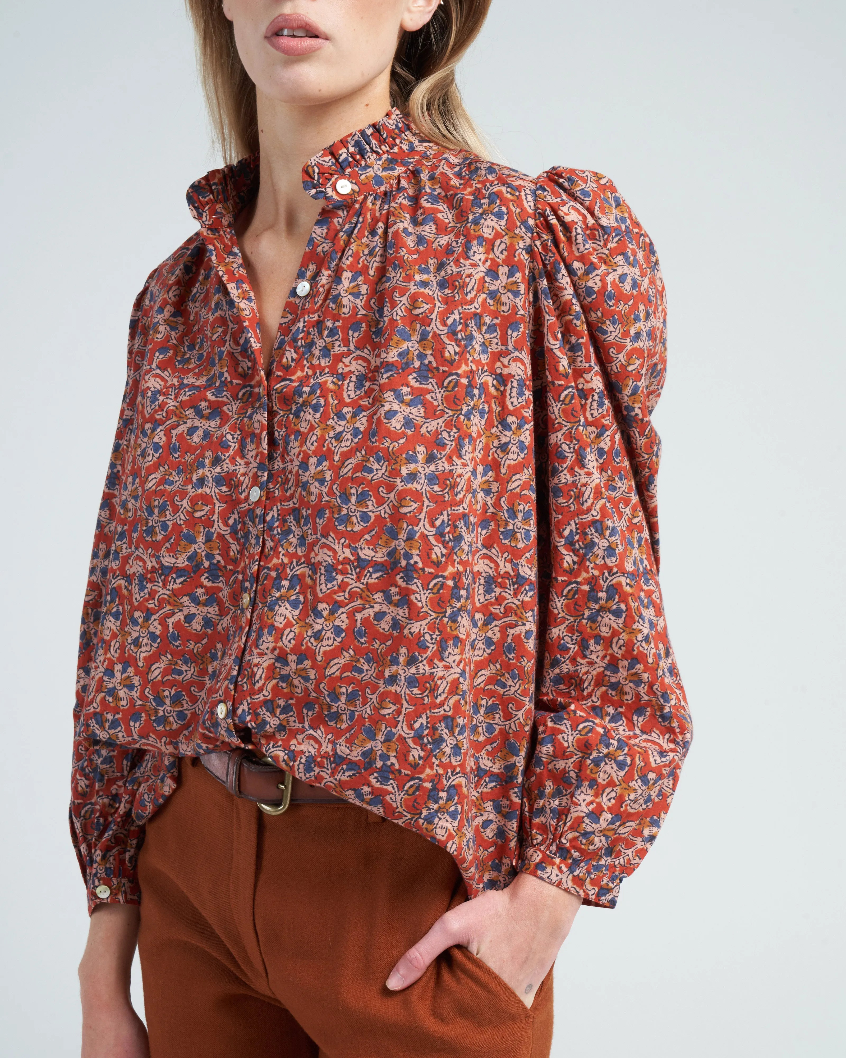annabel red sky shirt - red red sky
