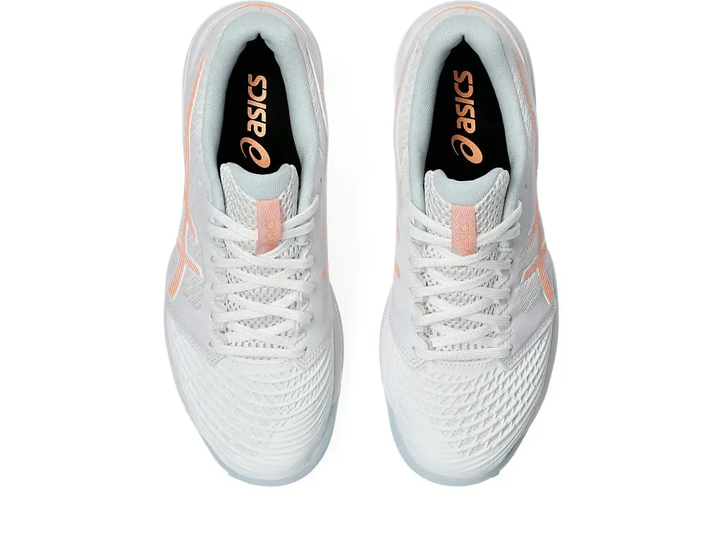 Asics Womens Field Ultimate FF Turf and Hockey Shoe - White/Bright Sunstone