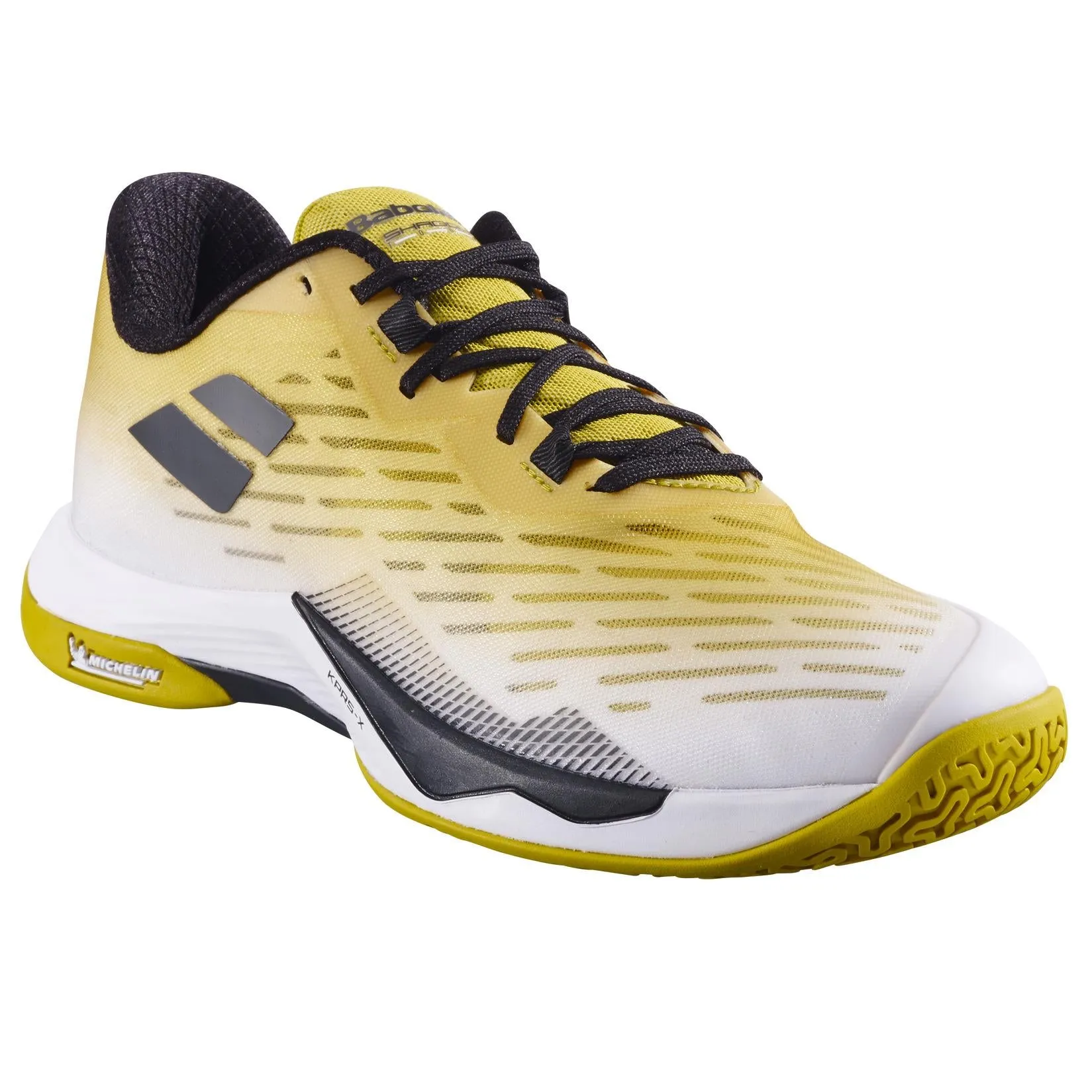 Babolat Shadow Tour 5 Mens Badminton Shoes - White / Gold