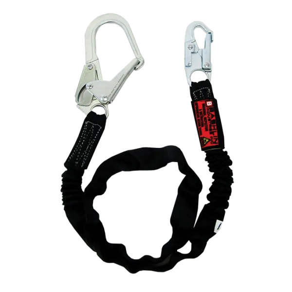 Bashlin - Tubular nylon web with polyester shock absorbing core, a SL6550A snaphook and a 5395A large snaphook