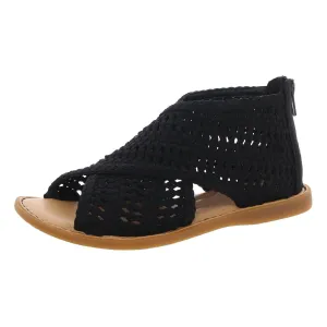 Born Womens Iwa Mac Braided Canvas Gladiator Sandals