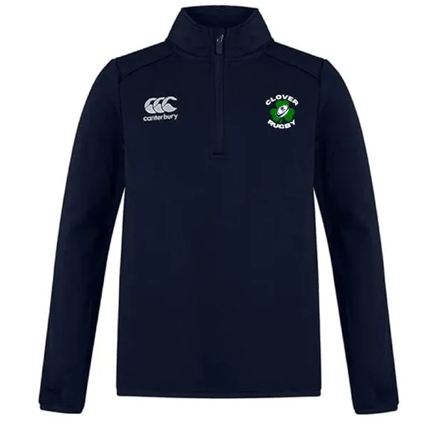 Clover Blue Eagles Rugby Club 1/4 Zip Mid Layer Training Top by Canterbury