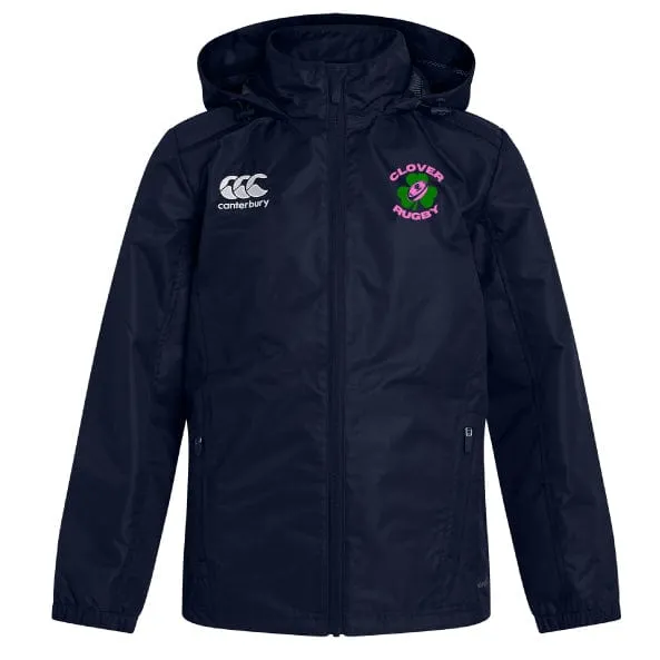 Clover Girls Rugby Club Vaposhield Full Zip Rain Jacket by Canterbury