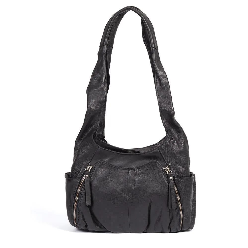 Dual-Zip Leather Handbag - JEWN40007 / 326 525