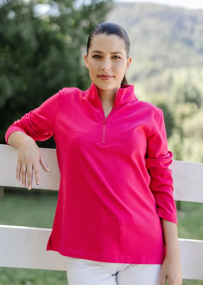 Goondiwindi Cotton 100% Cotton Zip Rugby Top - 3 Colours