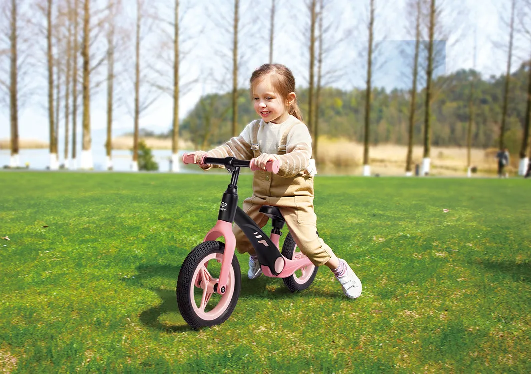 Hape Shock-Absorbing Balance Bike - Pink & Black