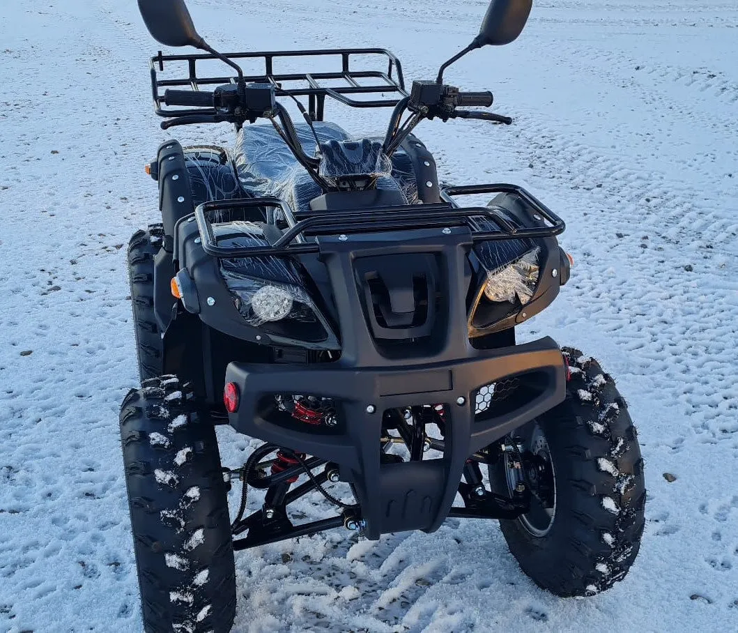 JLA13  BLACK 4 STROKE,  150CC, GY6 OFF ROAD QUAD BIKE , FORWARD / REVERSE,  WITH TOW BAR,