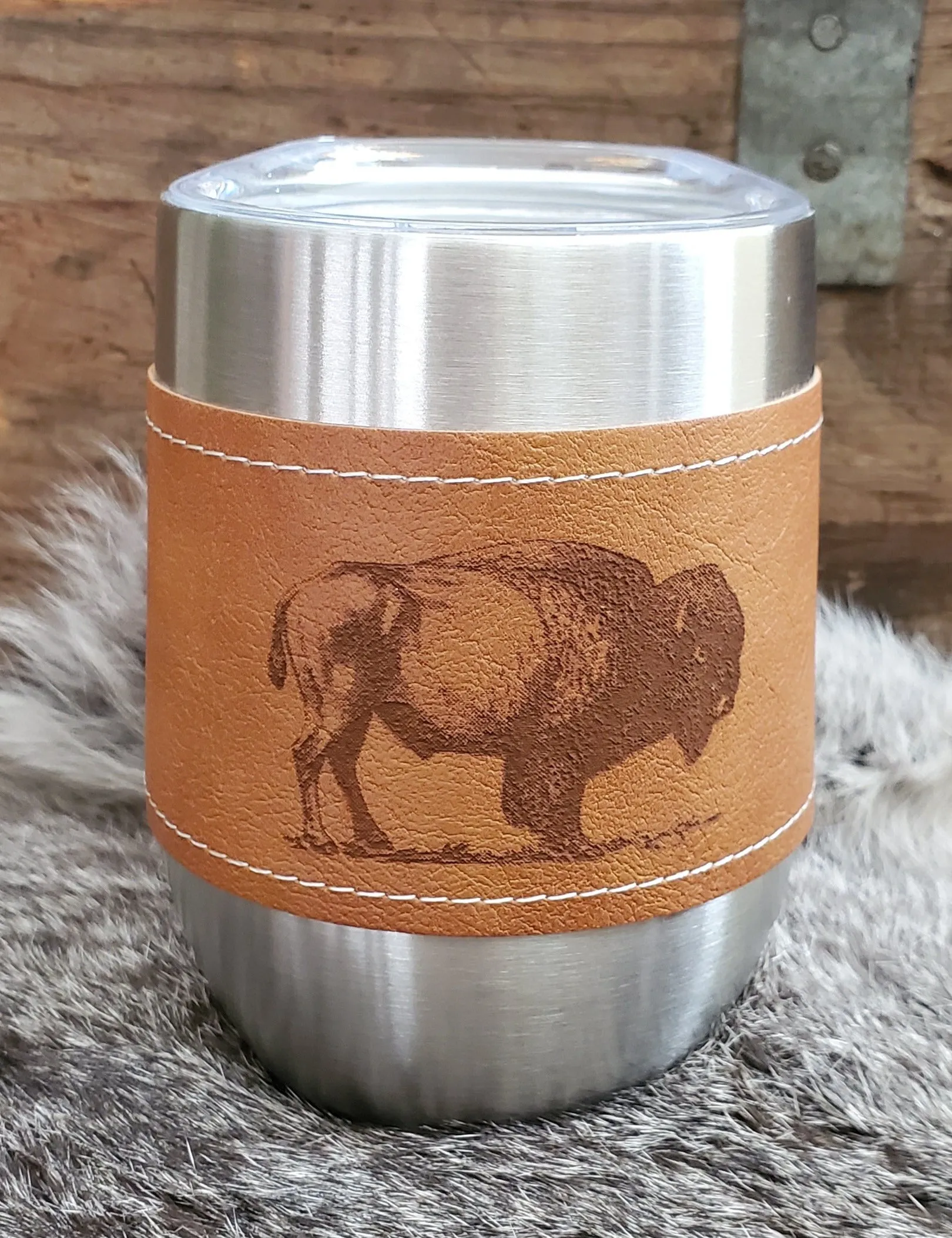 Leather Wrapped Tumbler