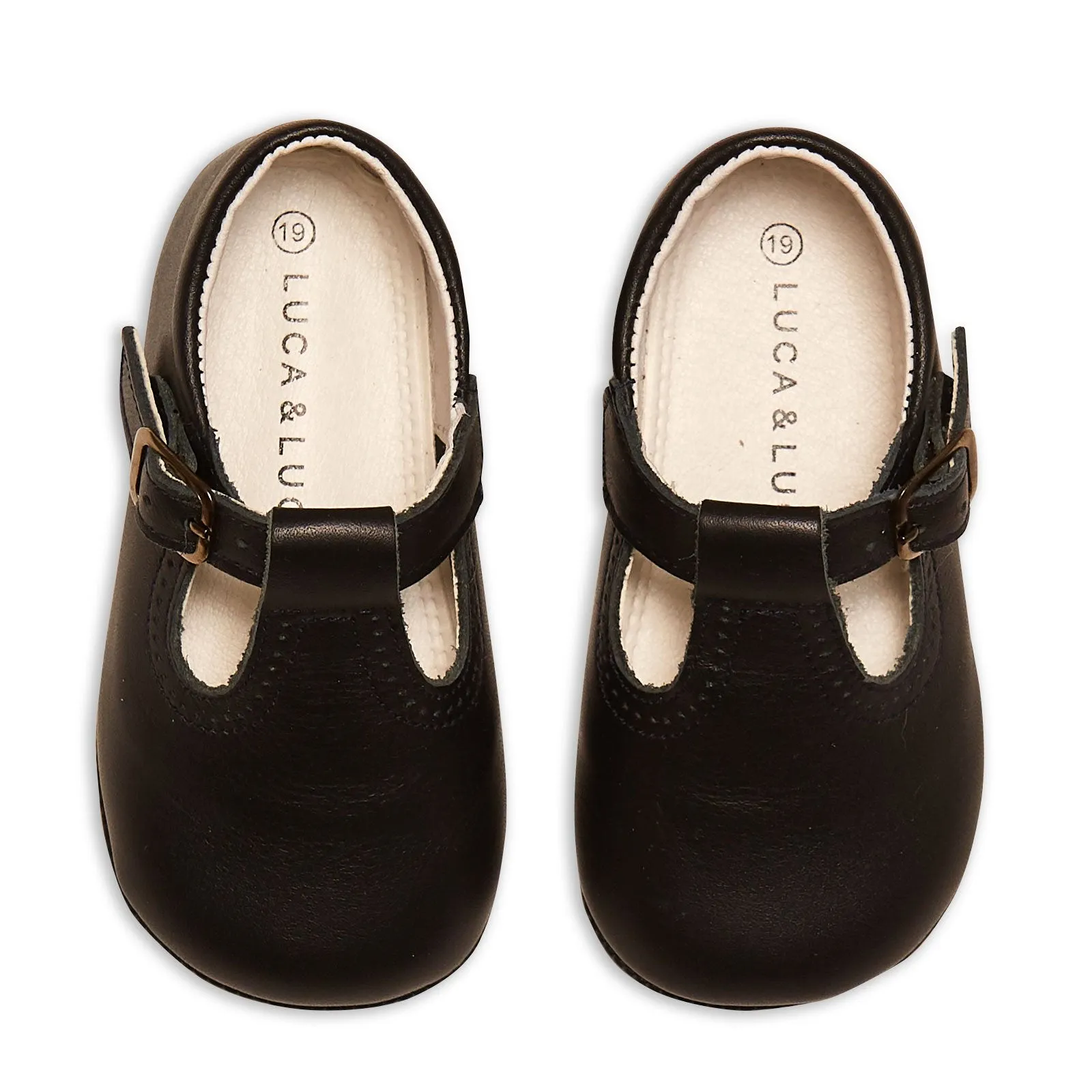 NAVY BLUE T-BAR PRAM SHOES