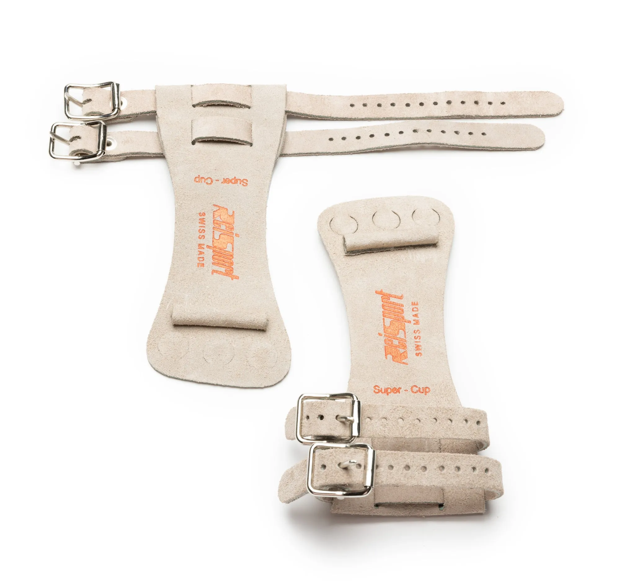 Reisport® Men's High Bar Grips - Double Buckle
