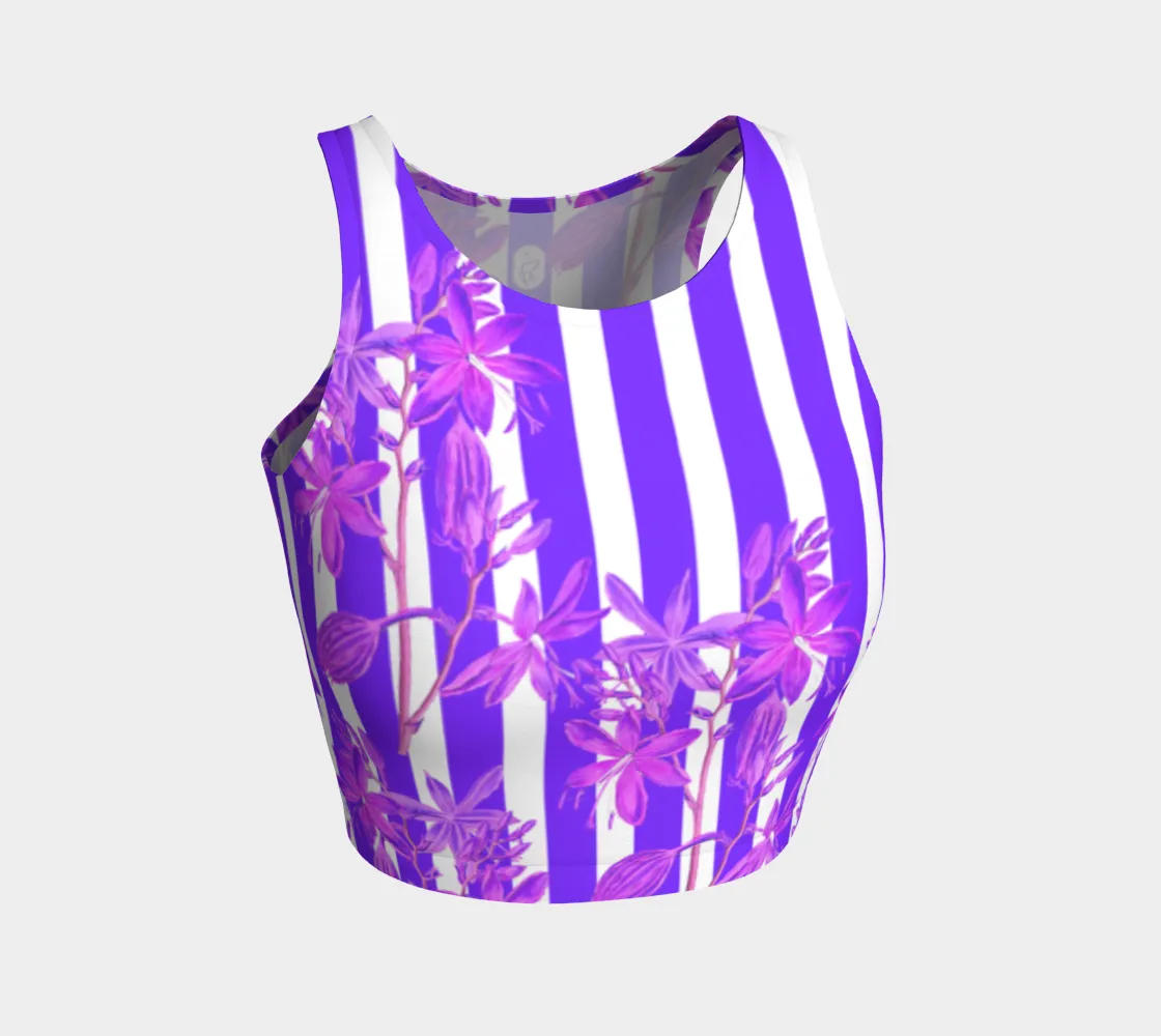 Stripes and Florals Purple Top
