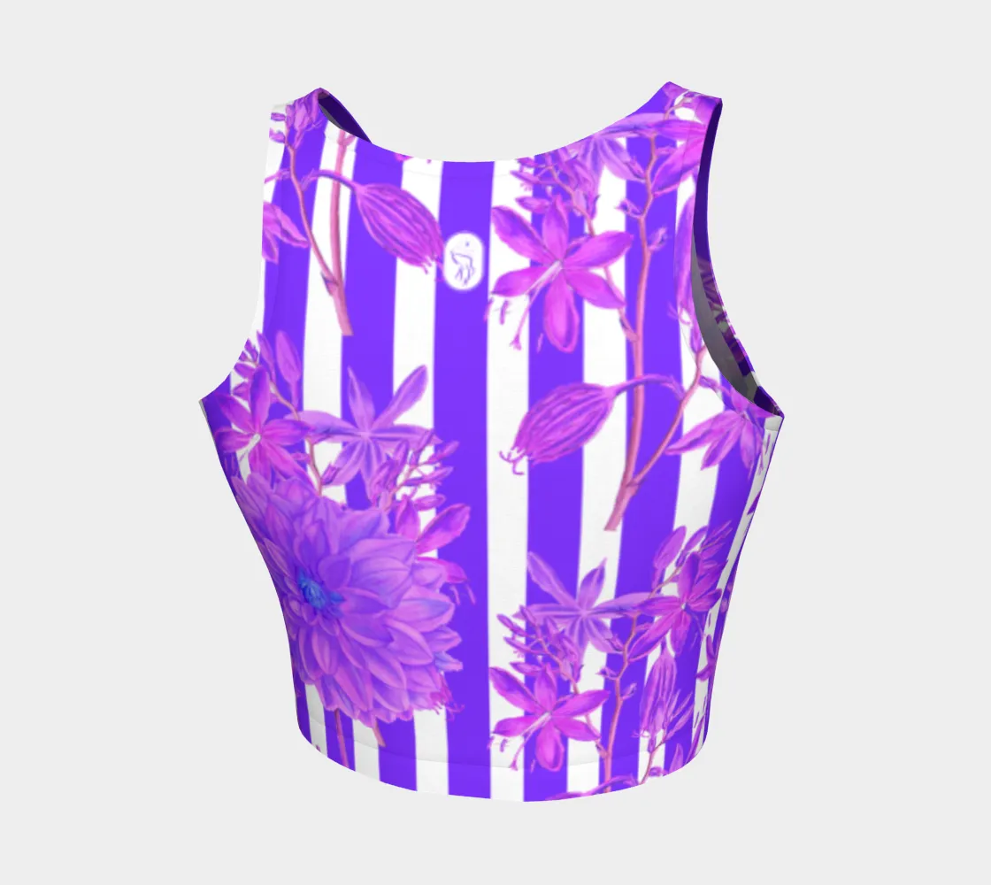 Stripes and Florals Purple Top