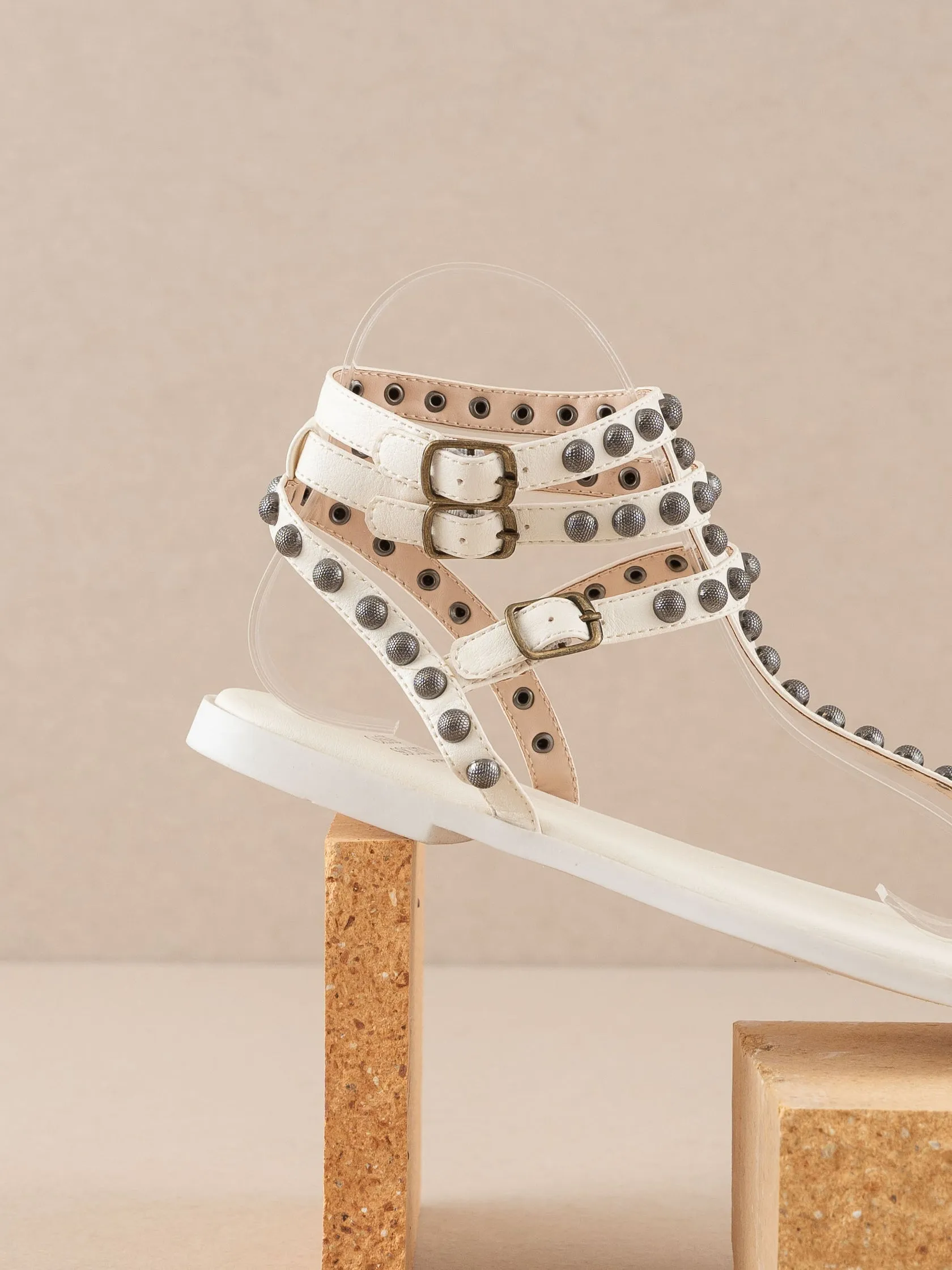 The Oaklyn | Scrappy Studded Gladiator Sandal