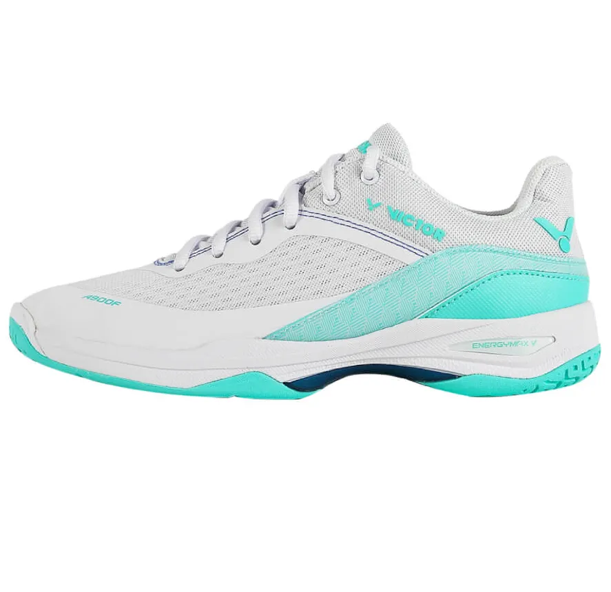 Victor A900F Women's Indoor Court Shoe (White/Cockatoo Green)