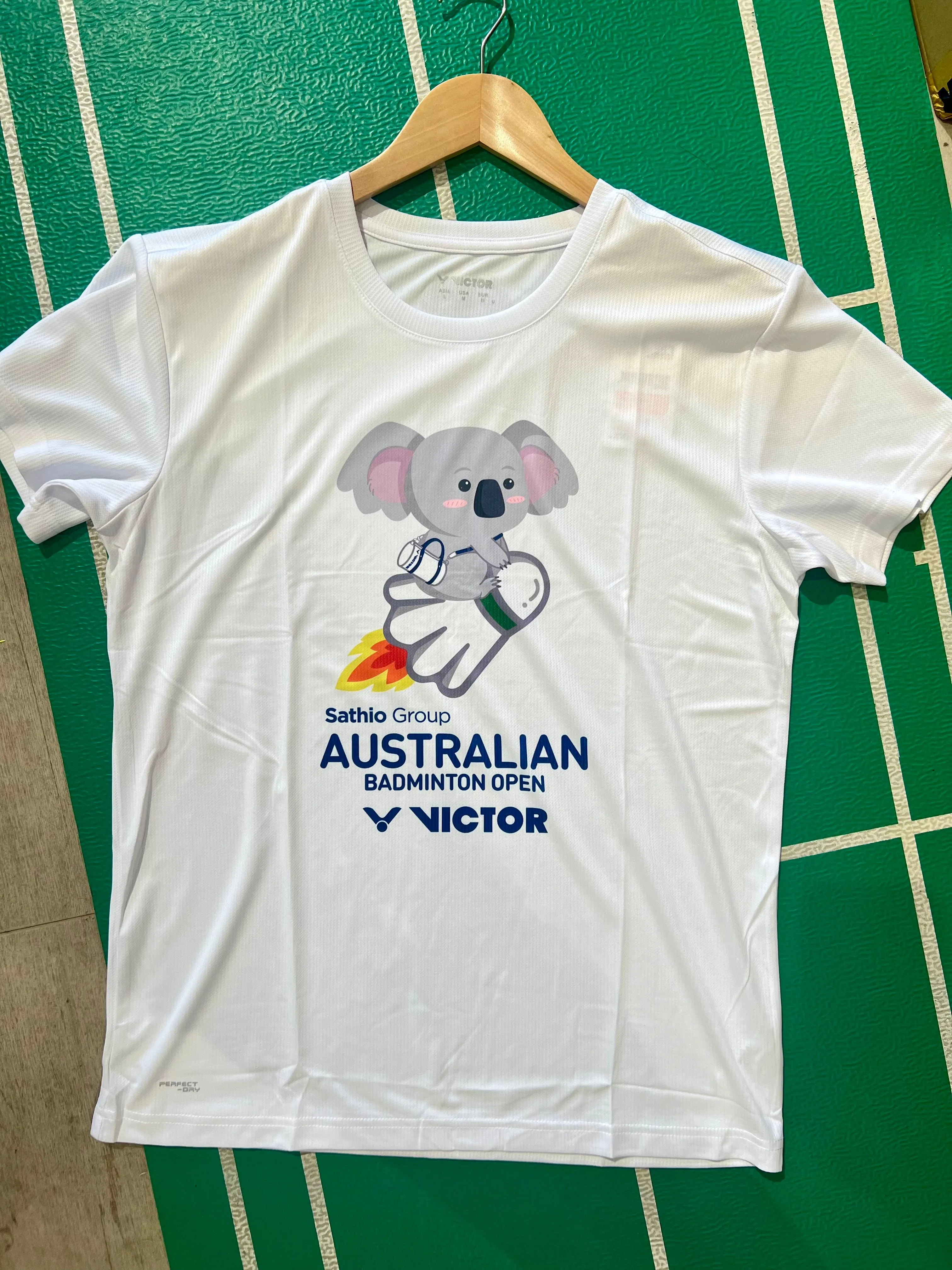 Victor Australian Badminton Open Tshirt White