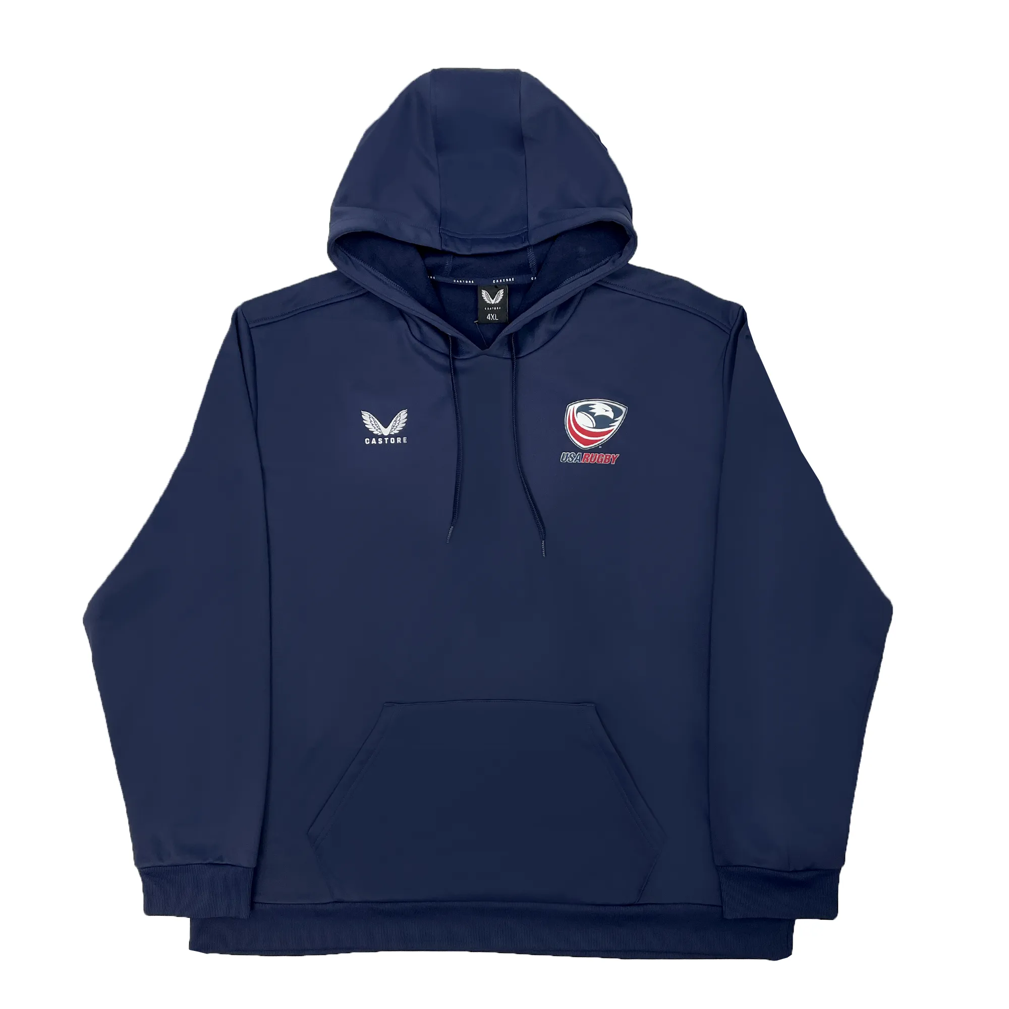 Women's USA Rugby Brush Back Overhead Hoodie by Castore