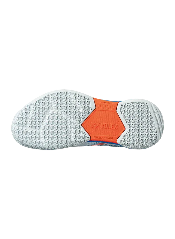 Yonex Power Cushion Strider Flow SHBSF1JREX Badminton Shoes Juniors (White/Sky Blue)